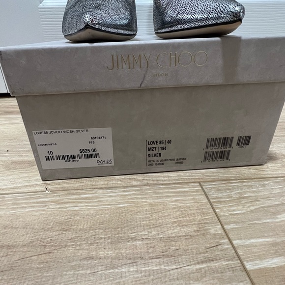 Jimmy Choo - Love85 - NWT silver with some black. Size 40 - Picture 2 of 8